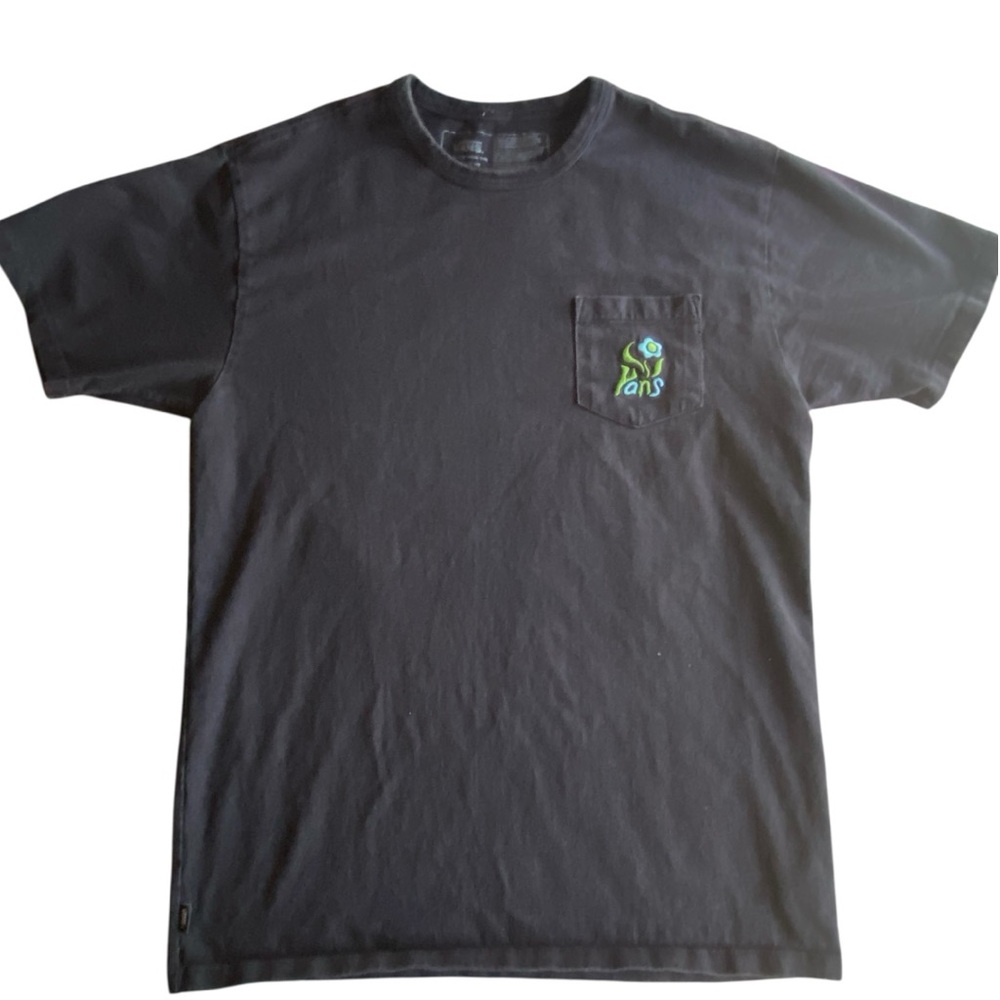 Vans Men's Off the Wall Flower Pocket T-Shirt Black